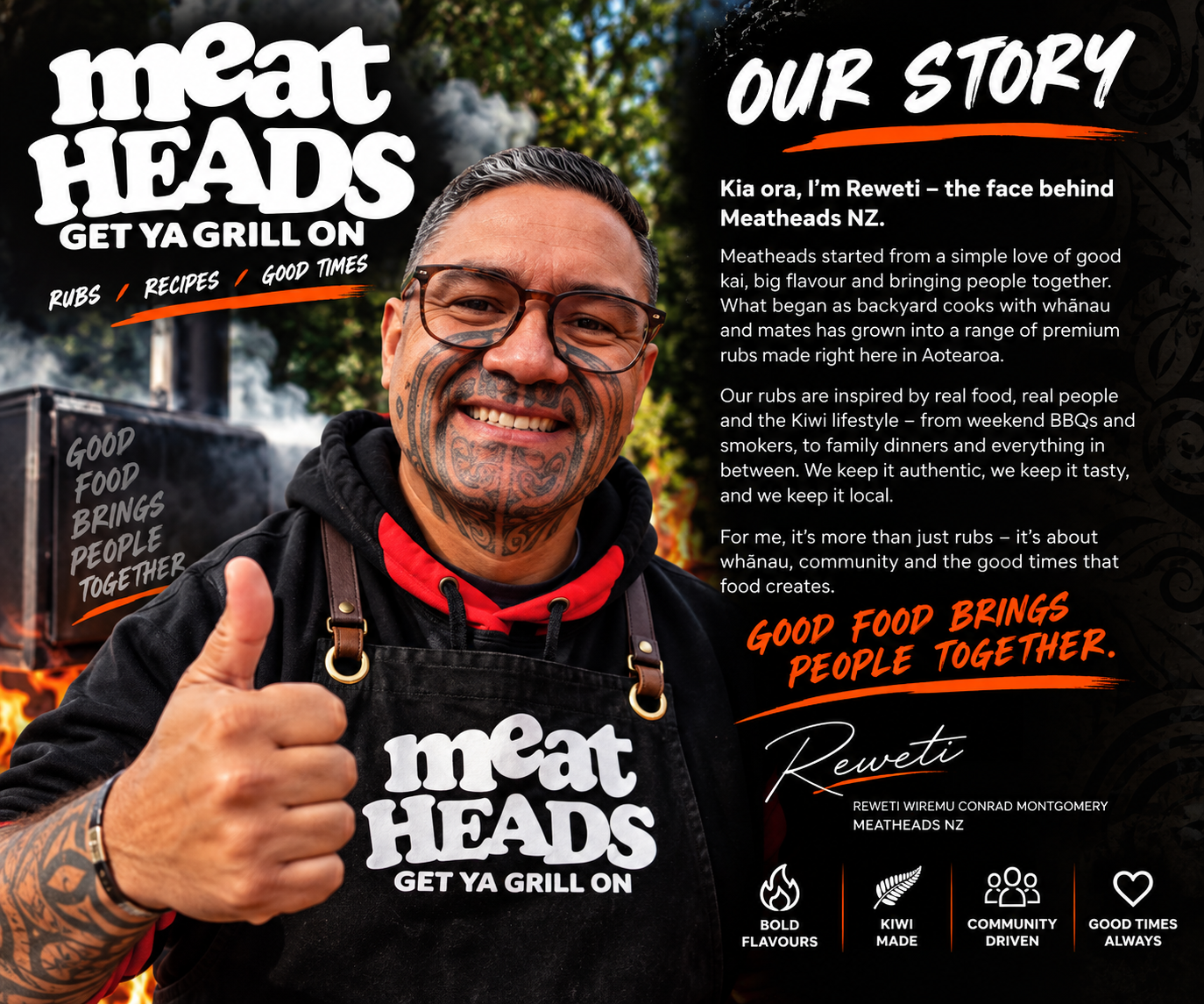 Meatheads NZ Our Story ā Reweti and the story behind Meatheads NZ