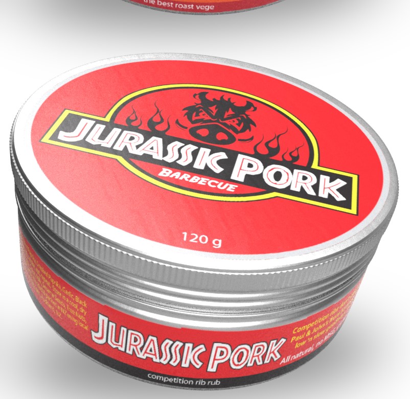Jurassic Pork Meatheads NZ reusable tin