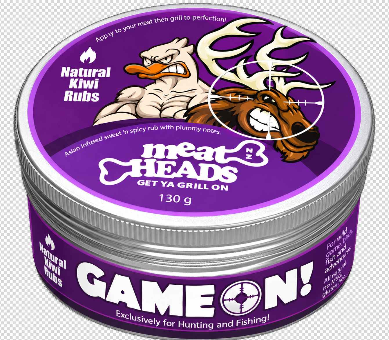 Game On Meatheads NZ reusable tin